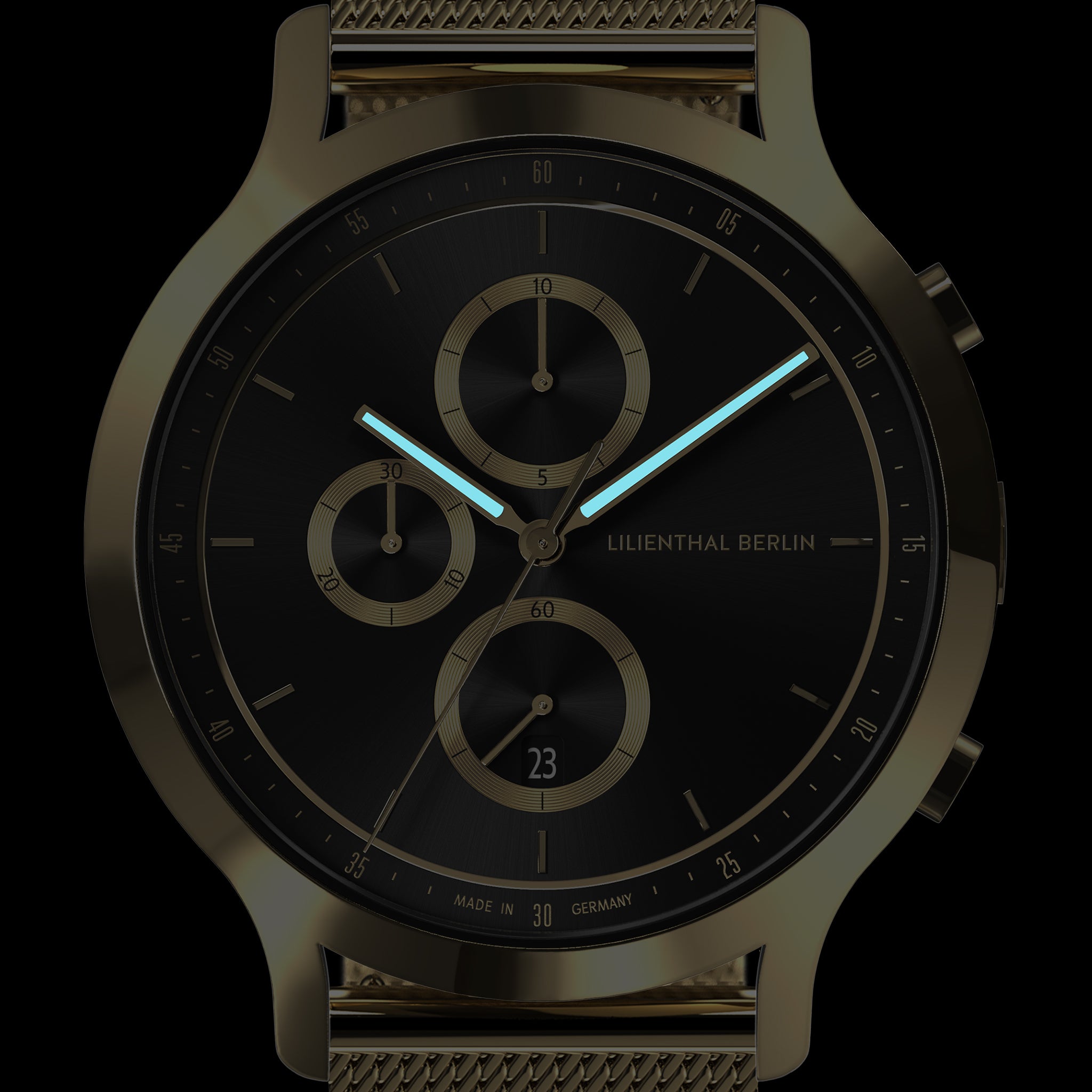 Chronograph Gold Black - Lilienthal Berlin
