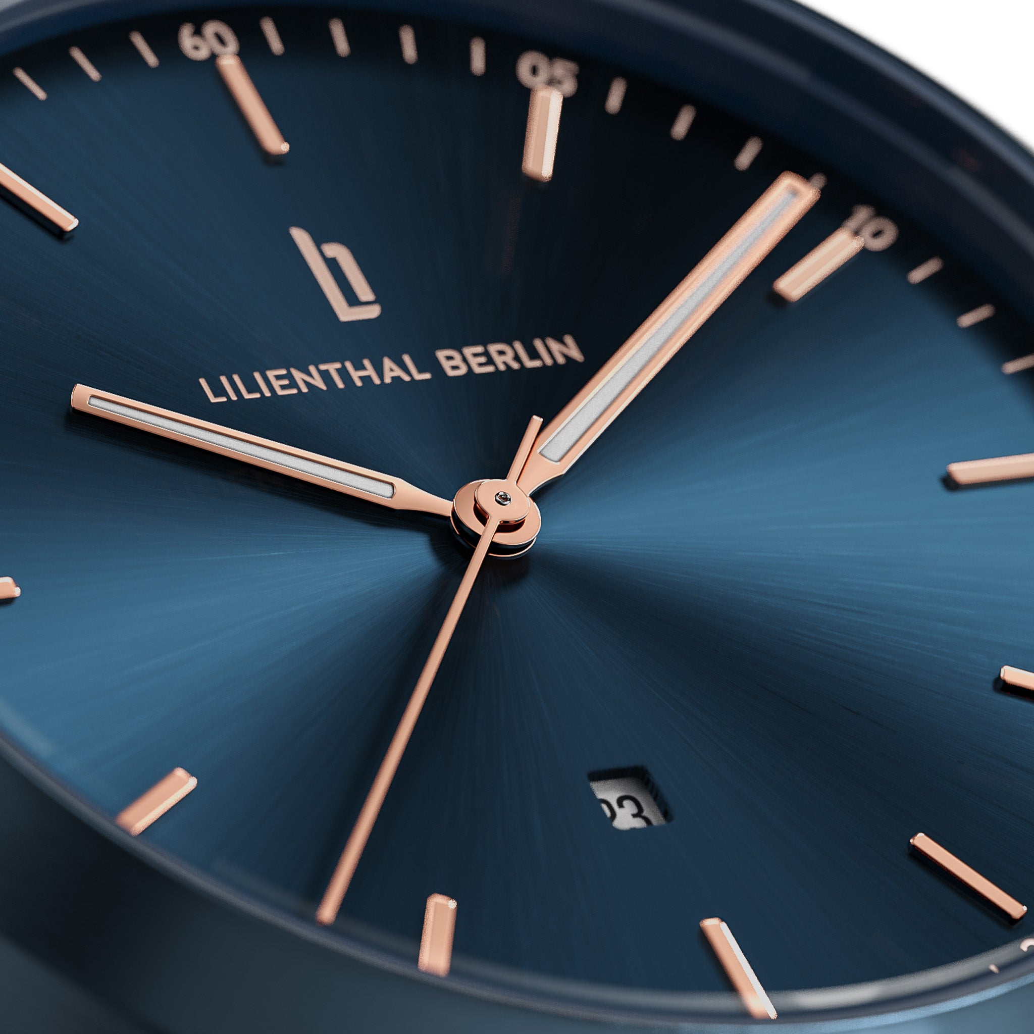 Huxley Blue Rose Gold - Lilienthal Berlin