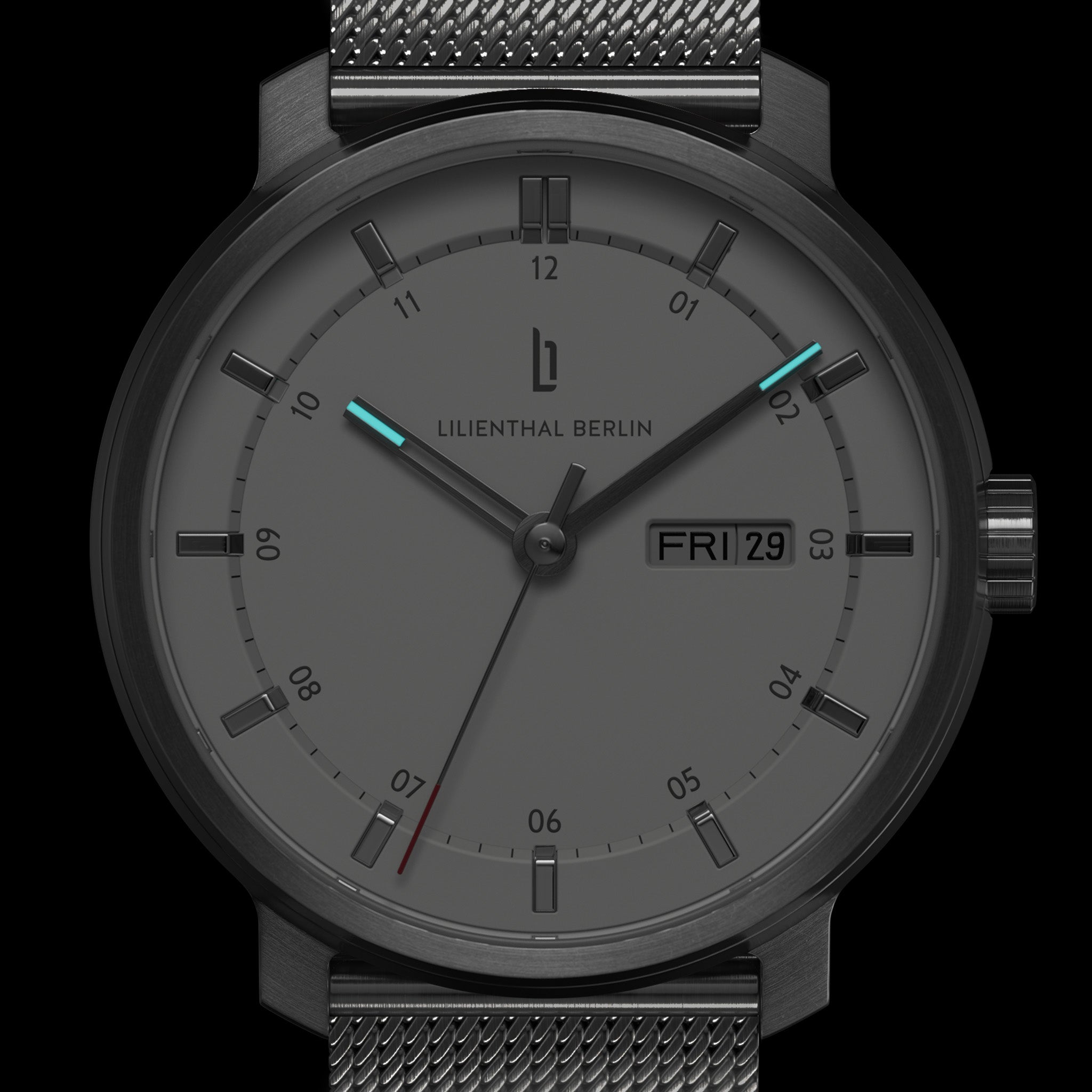 Neolux Day Date Silver White - Lilienthal Berlin