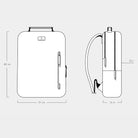 Minimalist Backpack Cactus Leather Light Grey - Lilienthal Berlin