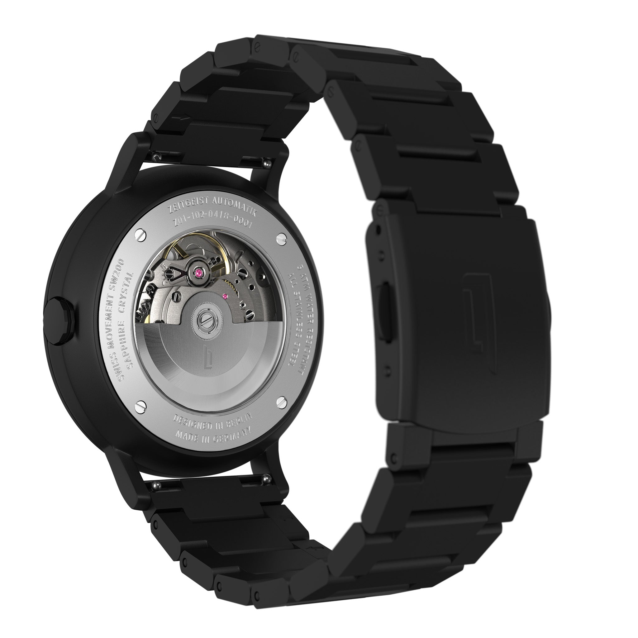 Zeitgeist Automatik All Black - Lilienthal Berlin