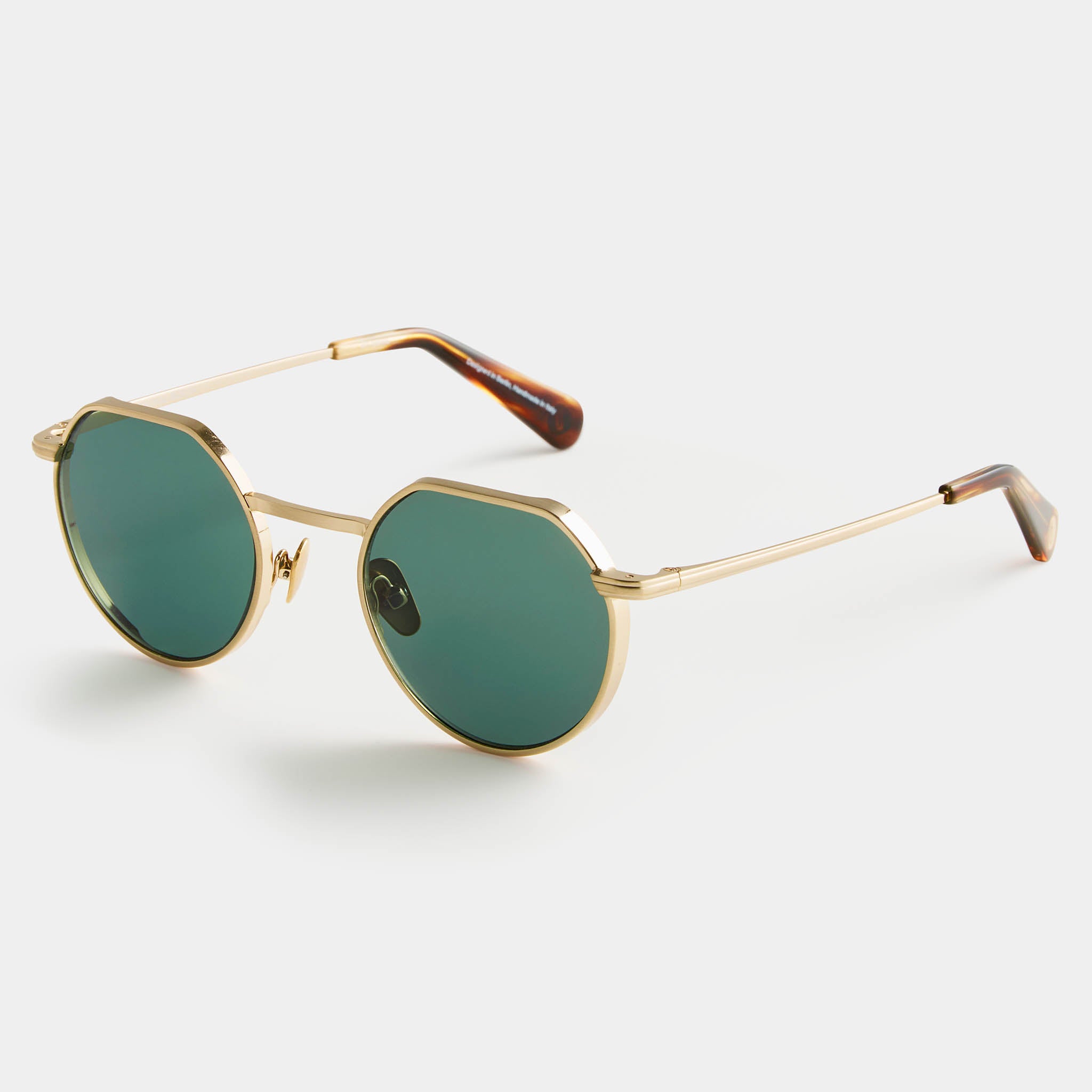 Nu Jazz – Brushed Gold Tortoise / Green