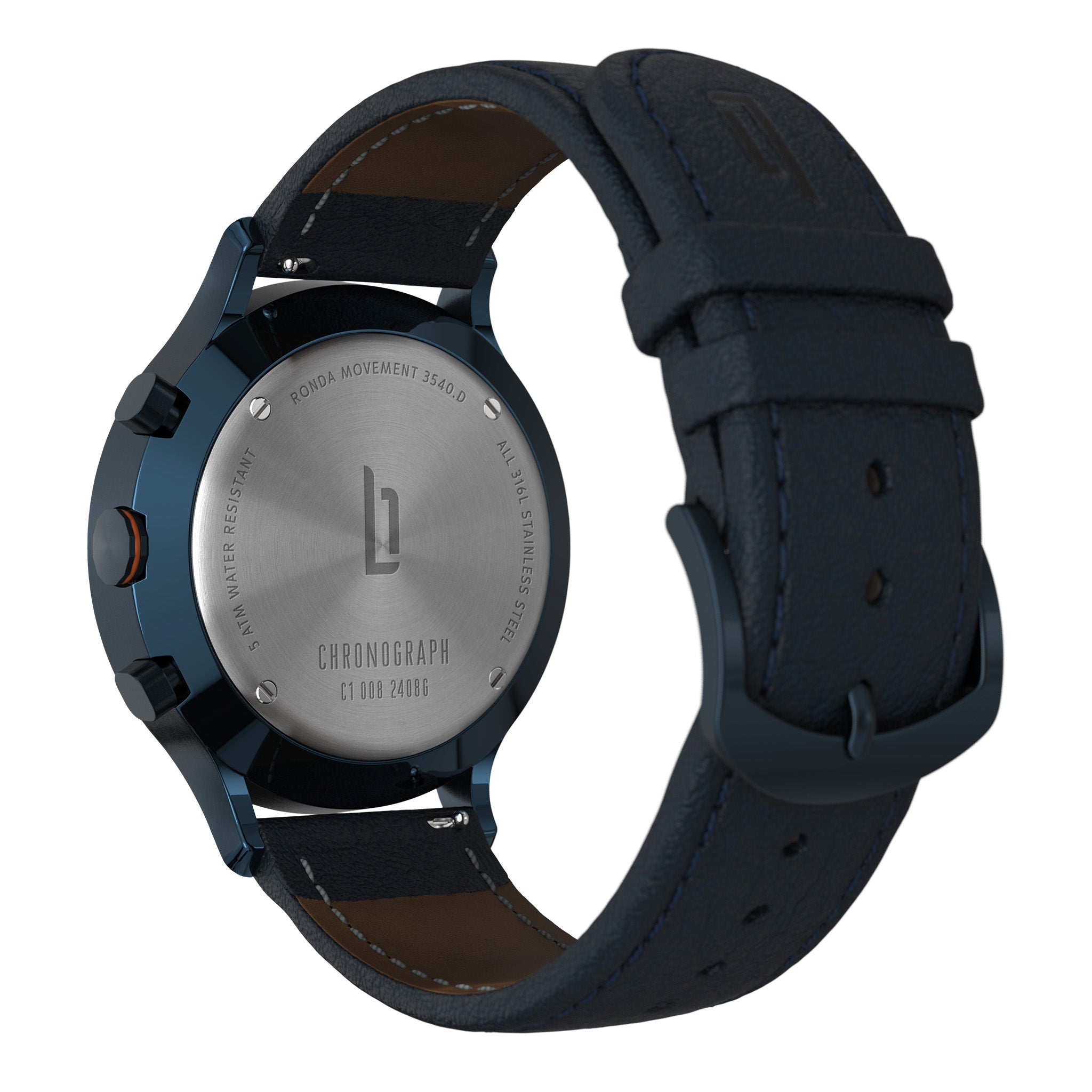 Chronograph Blue Orange - Lilienthal Berlin