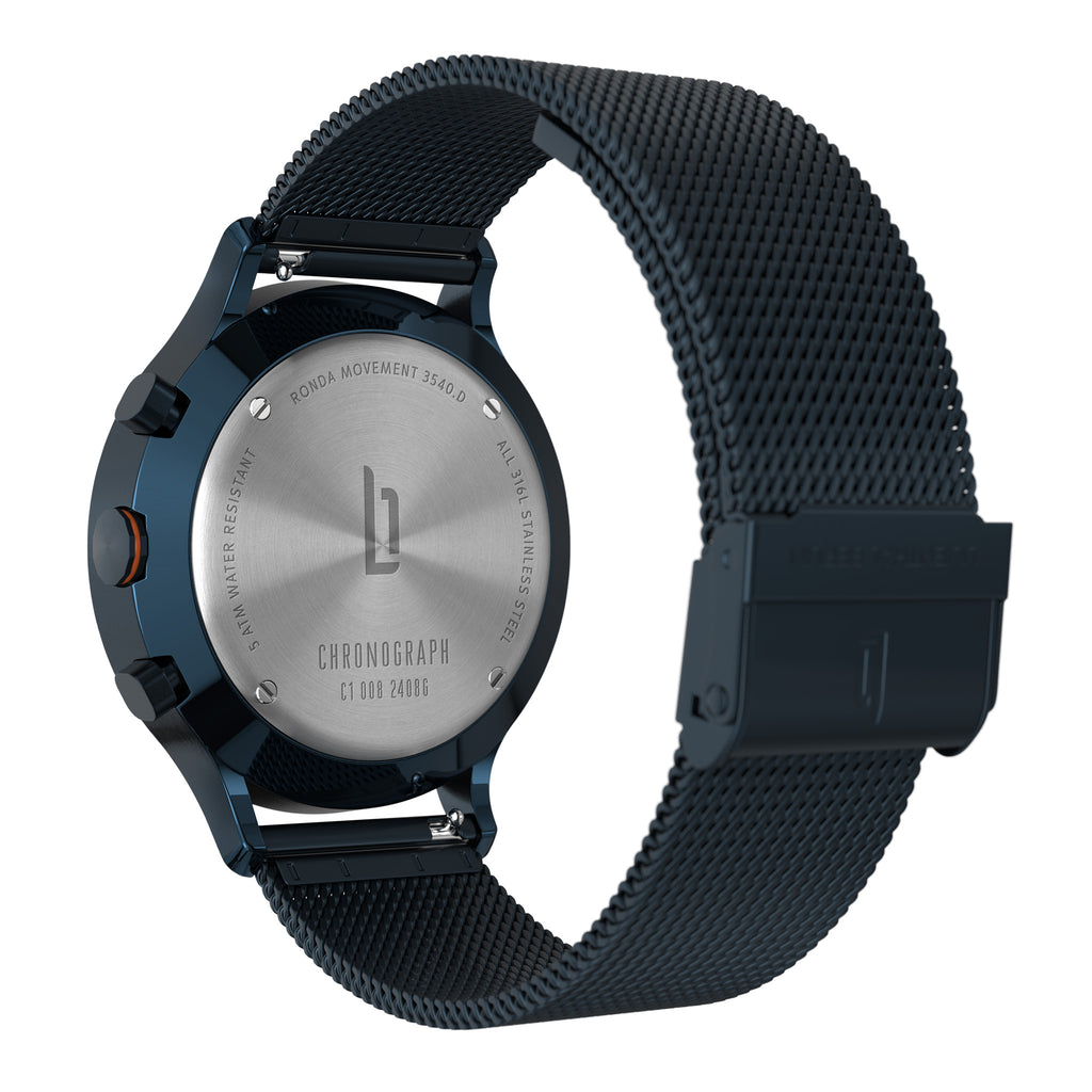 Chronograph Blue Orange - Lilienthal Berlin