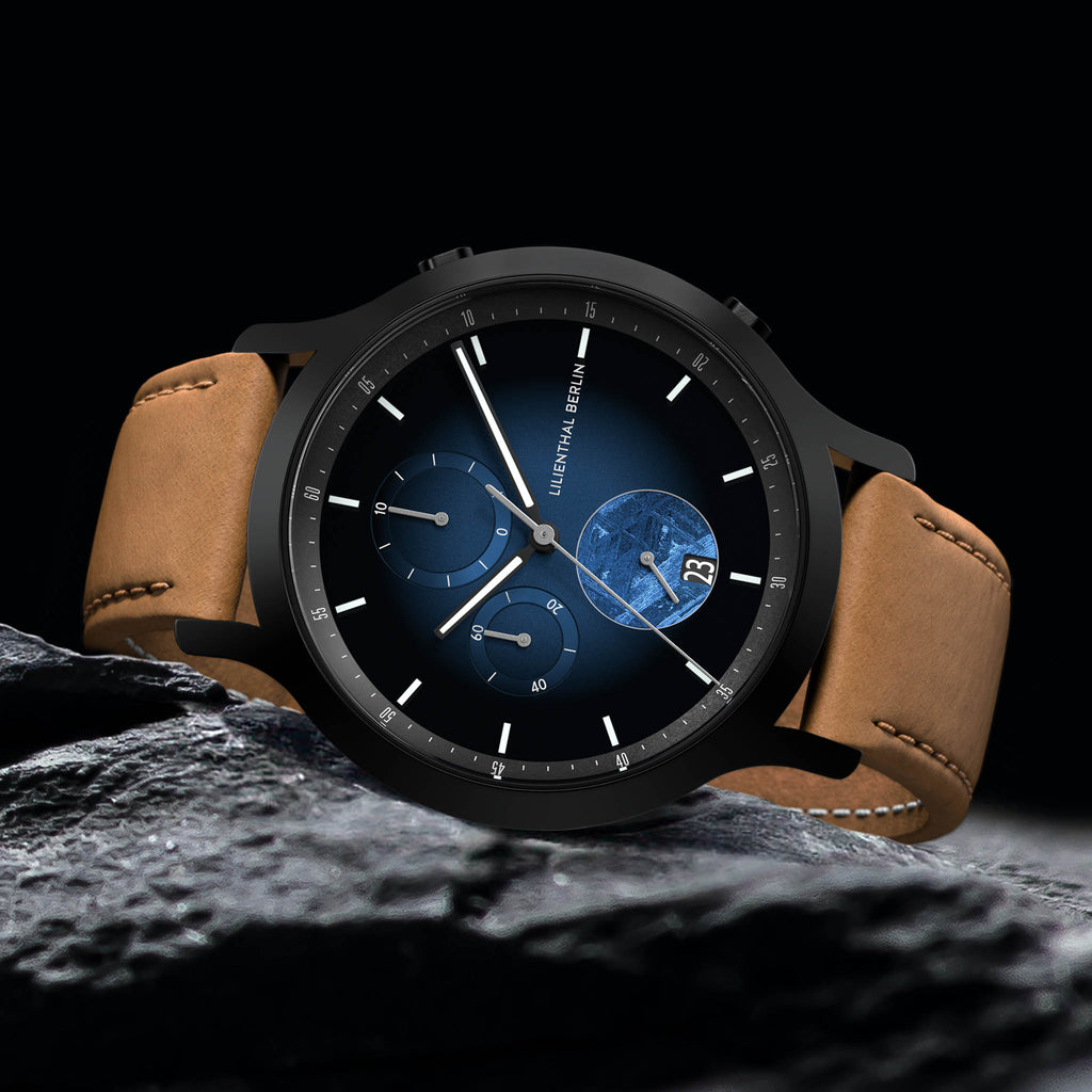 Chronograph Meteorite – Blue Flare