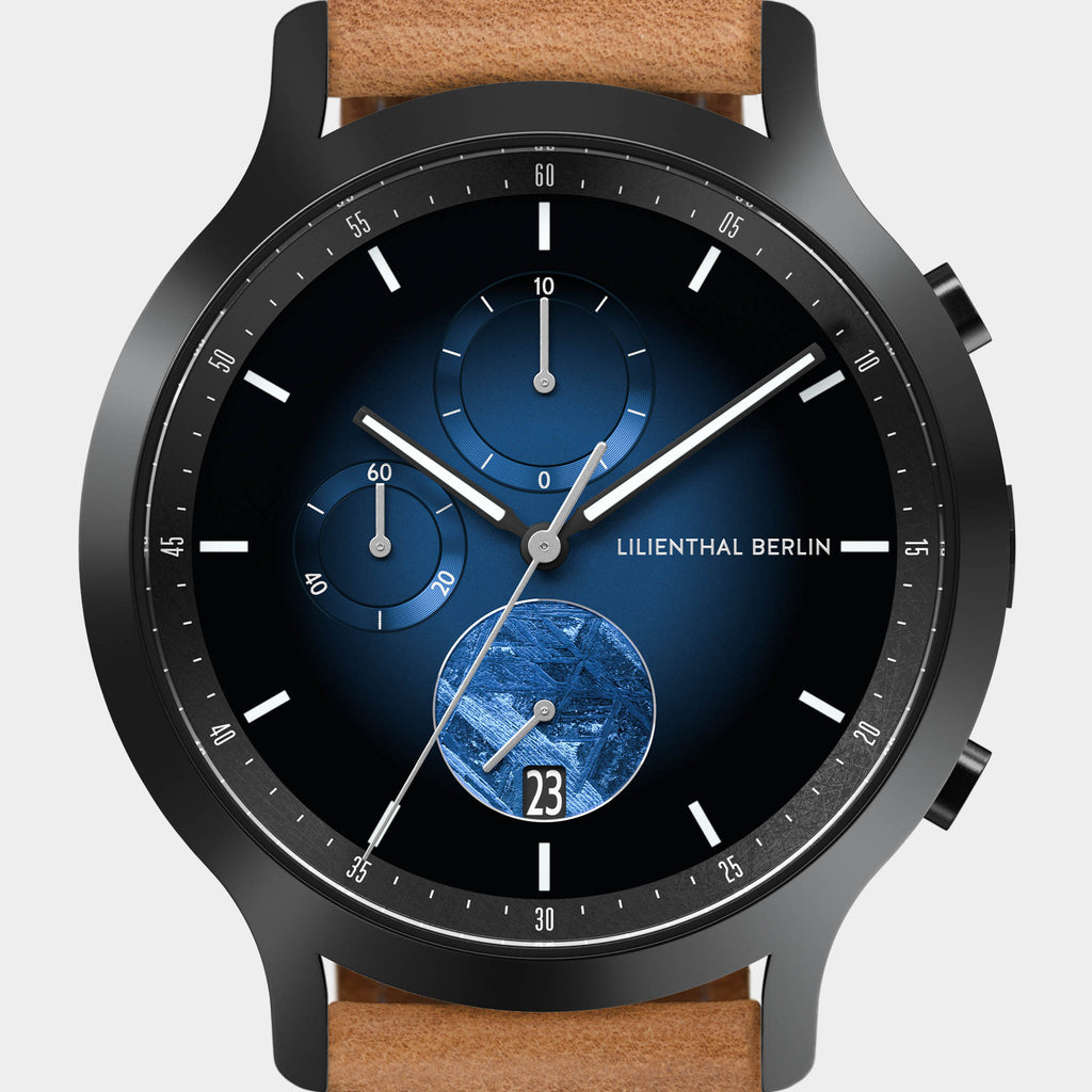Chronograph Meteorite – Blue Flare