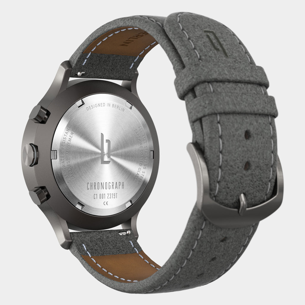 Chronograph – Dark Silver White