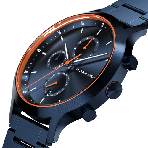 Chronograph – Blue Orange