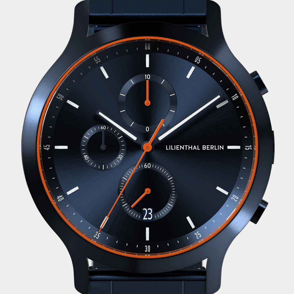 Chronograph – Blue Orange