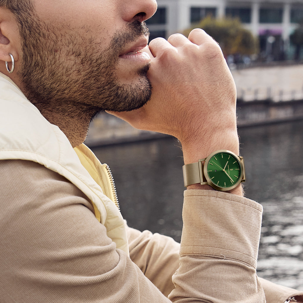 Huxley – Beige Gold Green