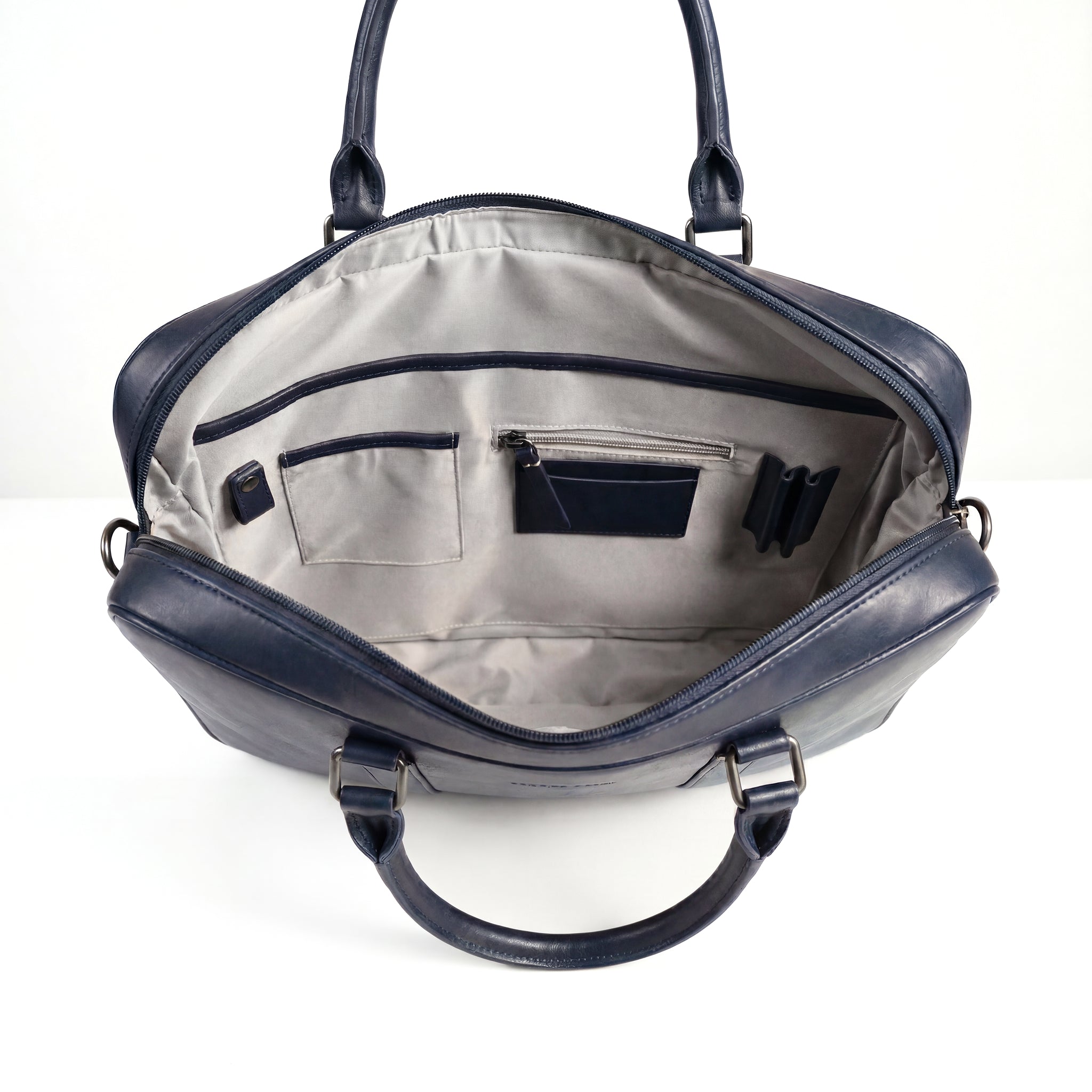 Virtuoso Classic Briefcase – Navy Blue