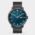 Neolux Day Date Dark Silver Blue - Lilienthal Berlin