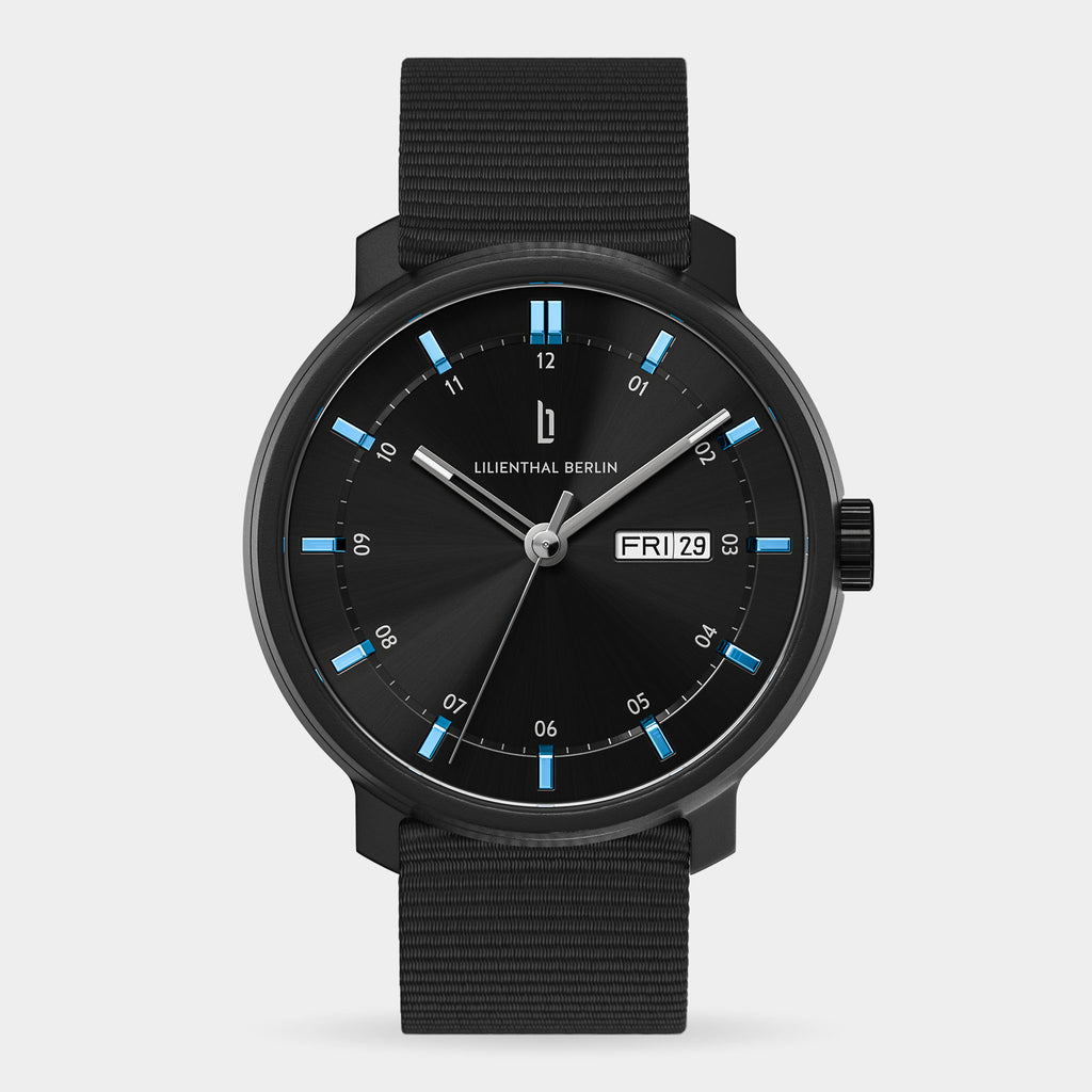 Neolux Day Date – Black Blue