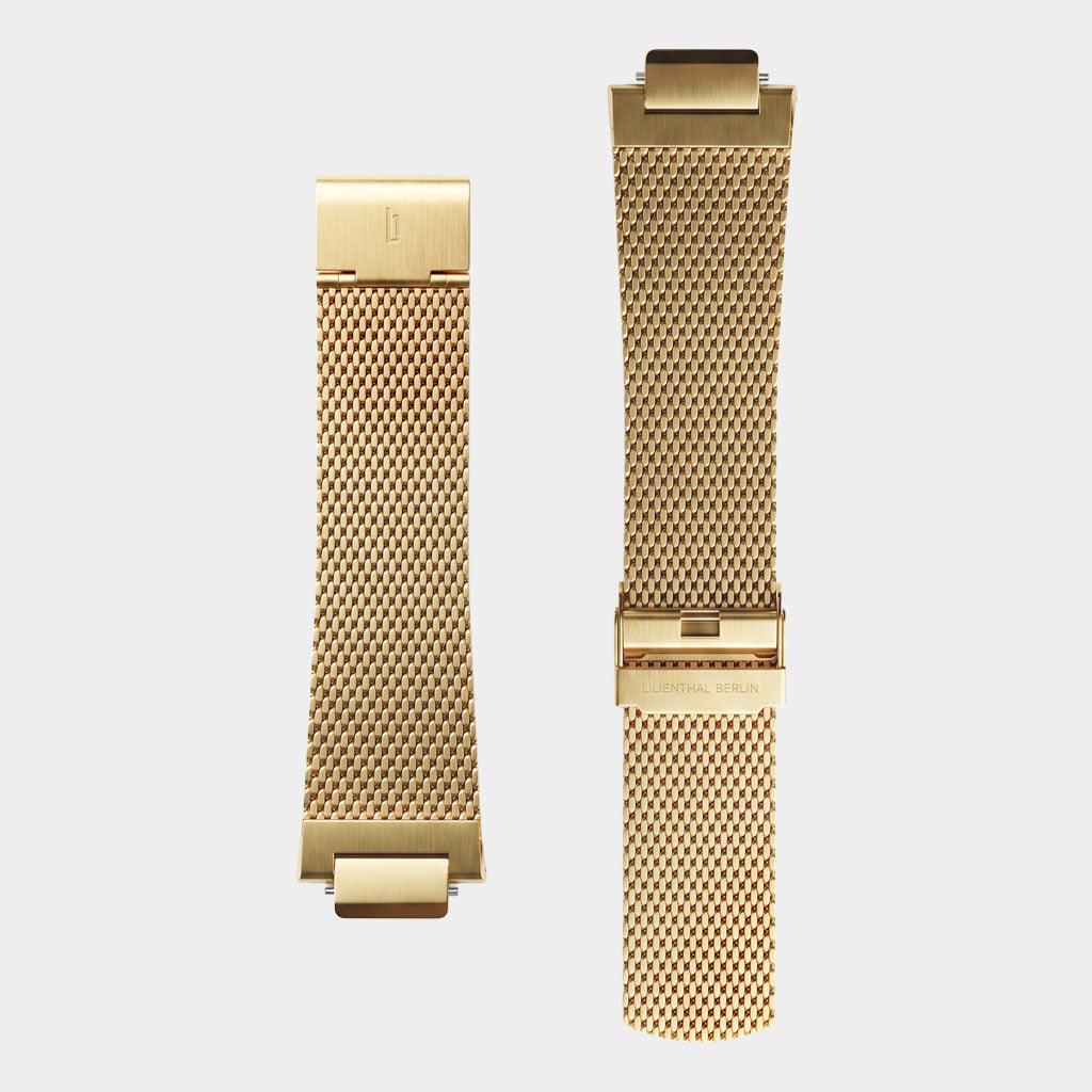 Mesh Strap – Gold Brushed