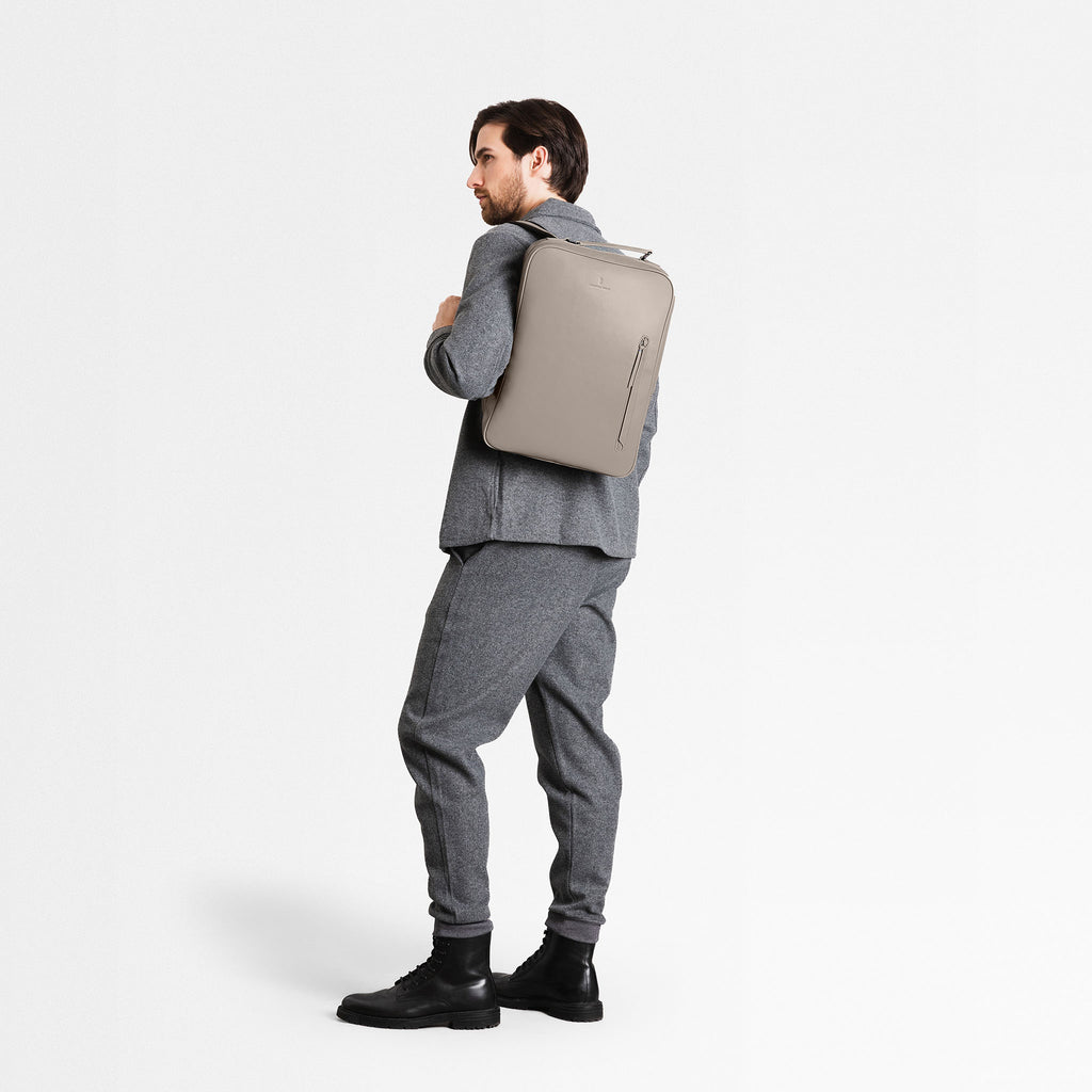 Virtuoso Minimalist Backpack – Light Gray