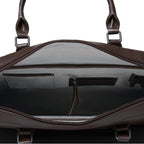 Classic Briefcase Cactus Leather Dark Brown - Lilienthal Berlin