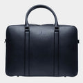 Classic Briefcase Cactus Leather Navy Blue - Lilienthal Berlin