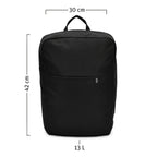 Urbaneer 3-in-1 Daypack Recycled Polyester Black - Lilienthal Berlin