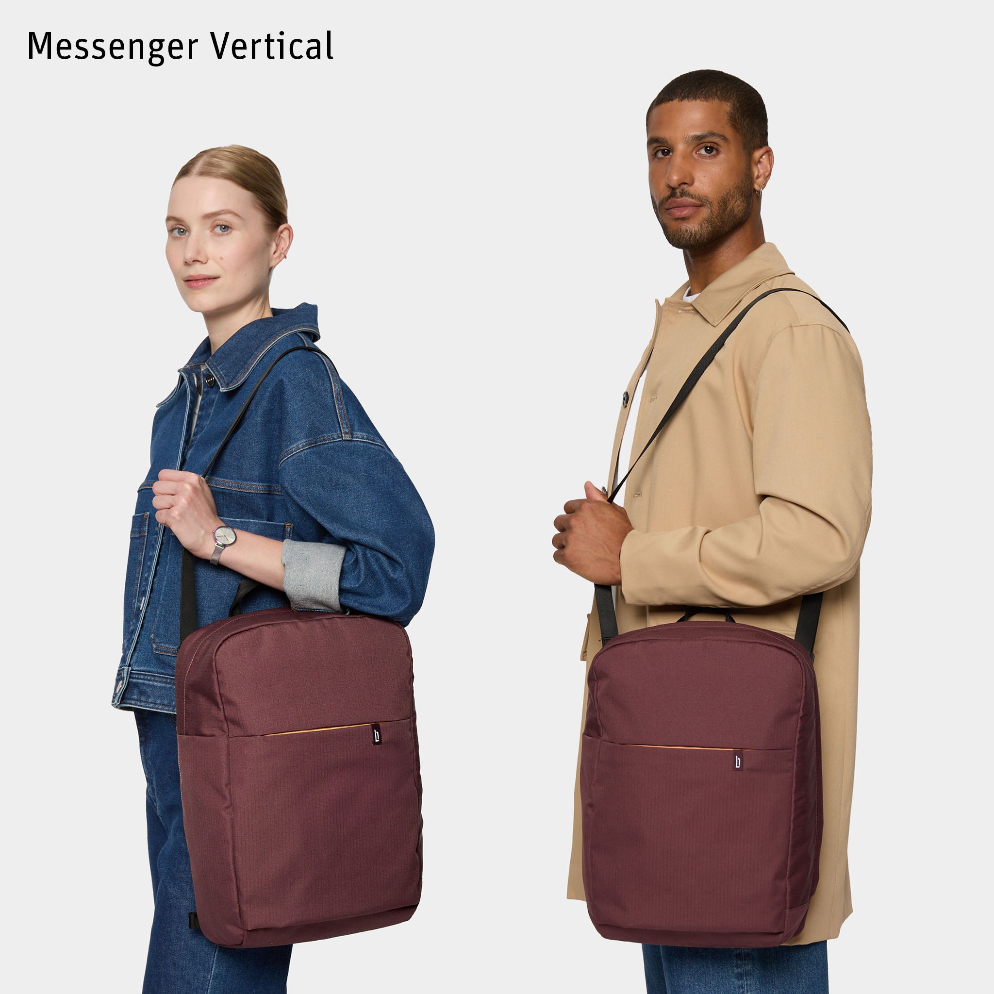 Urbaneer 3-in-1 Daypack Recycled Polyester Aubergine - Lilienthal Berlin