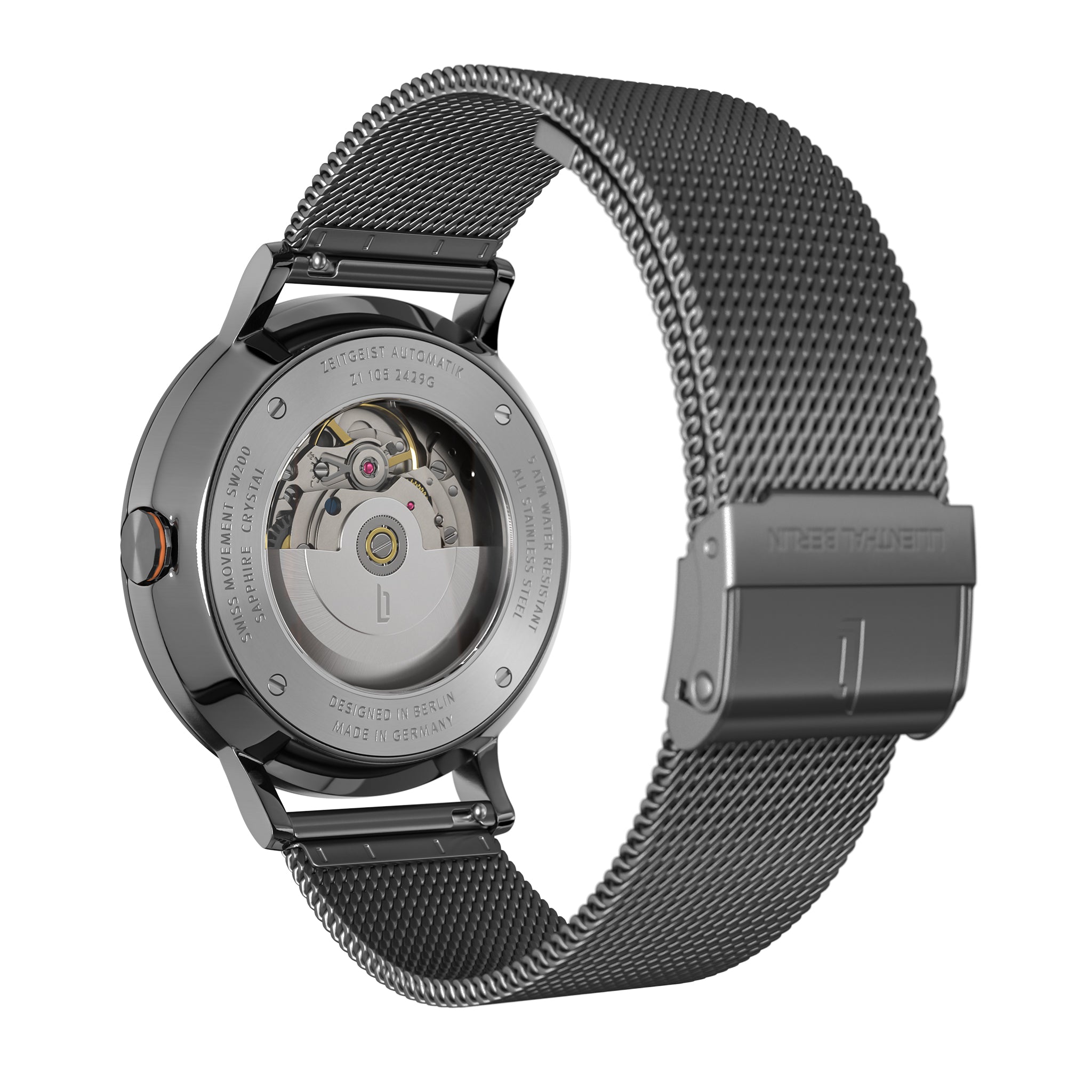 Zeitgeist Automatik Dark Silver Orange - Lilienthal Berlin